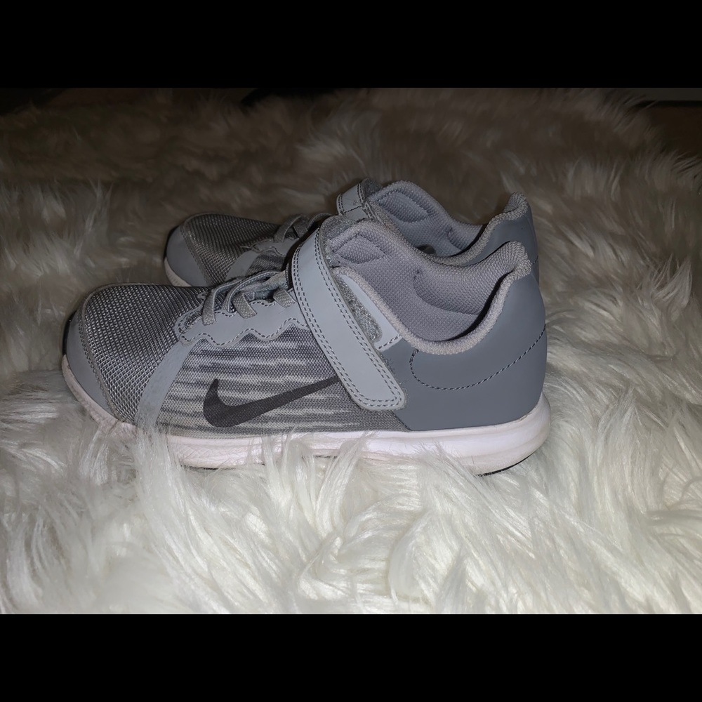 Boys Gray Nike Downshifter 8 Running Shoes